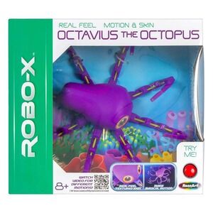 RoseArt Robo-X Octavius the Octopus Purple Robotic Toy Real Feel Motion 77102